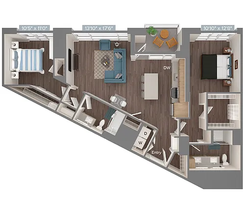 Floor plan B4-D2-1188