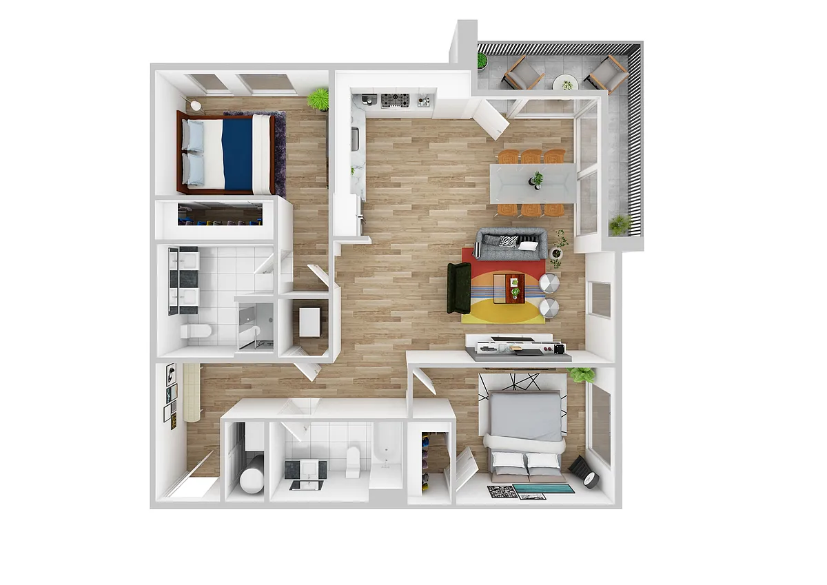 Floor plan Two Bedroom