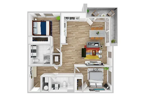 Floor plan Two Bedroom