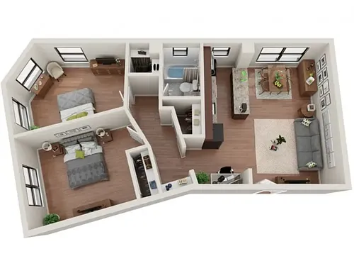 Floor plan 2 Bedroom