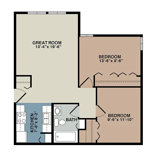 Floor plan 2 Bedroom