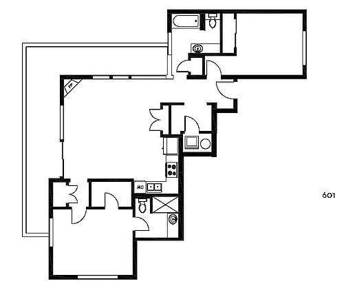 Floor plan 2 Bedroom Penthouse