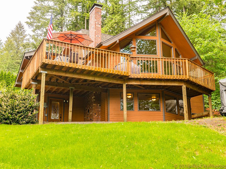 Back yard and wrap around deck