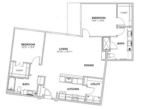 Floor plan B3 Alt. 1 - III