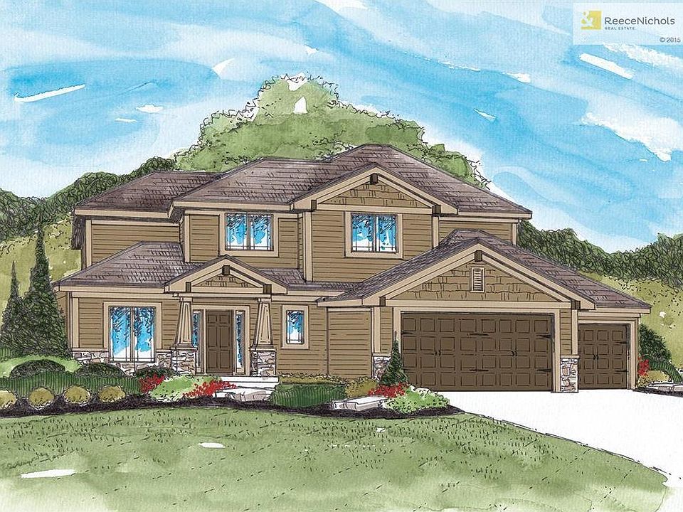 Rendering of Cherry Creek II by Summit Custom Homes being framed now.