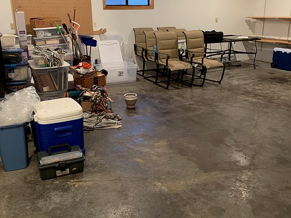 Finished two car garage 