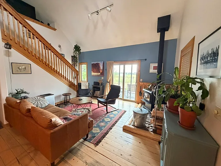 Downstairs living room area.