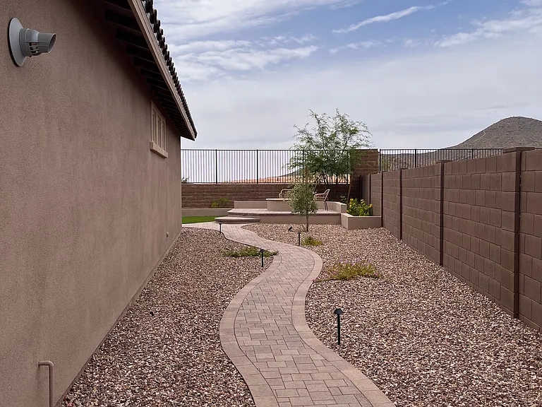 North Side of House looking West