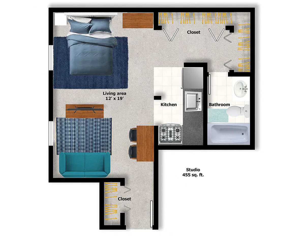 Floor plan Studio