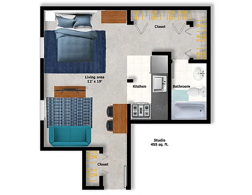 Floor plan Studio