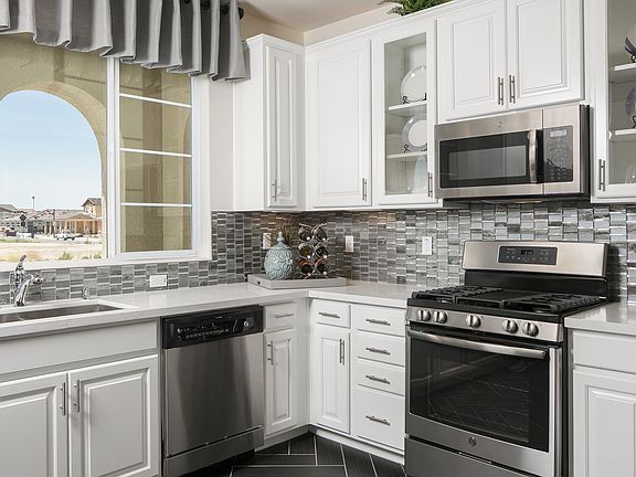 Abundant cabinetry counterspace