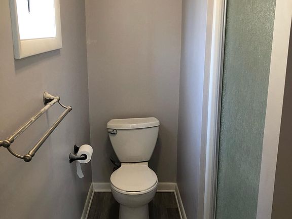 Full bath with access from bedroom and stall shower.