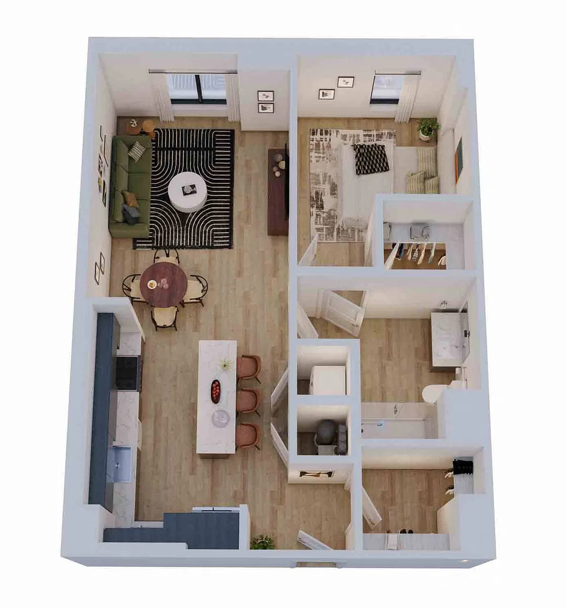 Floor plan 1 Bed/1 Bath-A4