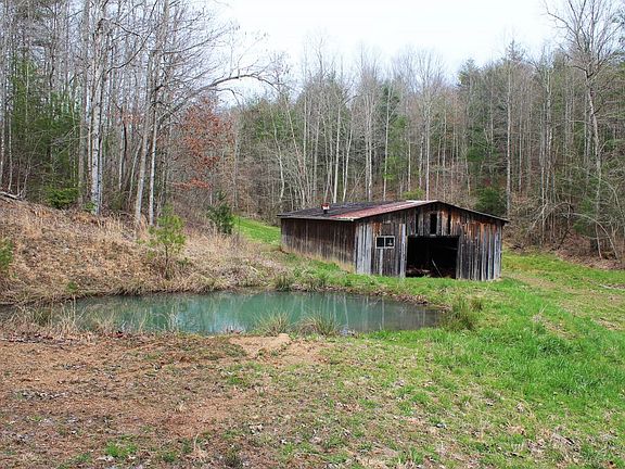 Small spring fed wildlife watering hole near the main barn