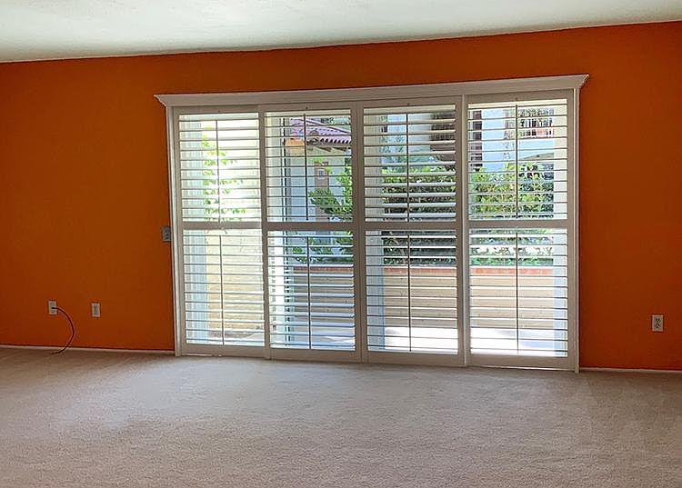 plantation sliding doors out o the patio