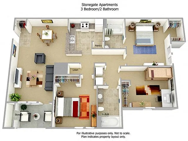 Floor plan C - The Augustine
