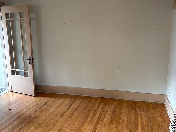 Living room with original hardwood floors