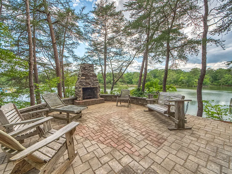 Outdoor fire pit.