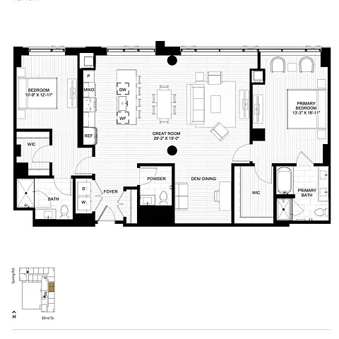Floor plan PH2.5+Den