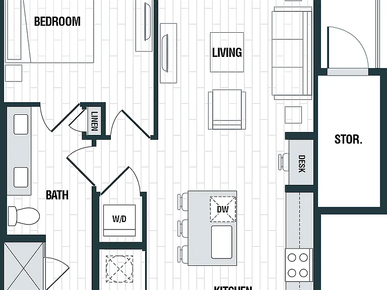 A2-ALT1 | 1bed 1bath A2-ALT1 | 1bed 1bath