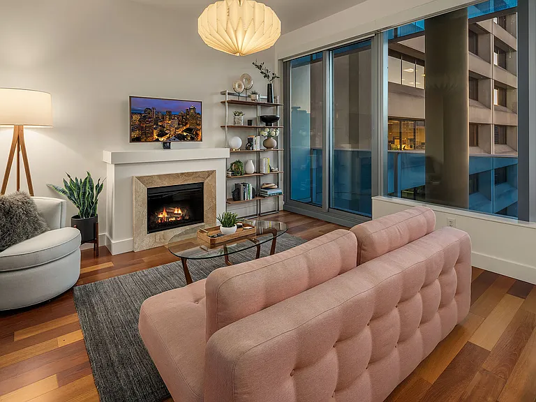 Remote control fireplace and TV