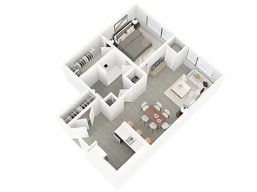 Floor plan One Bedroom
