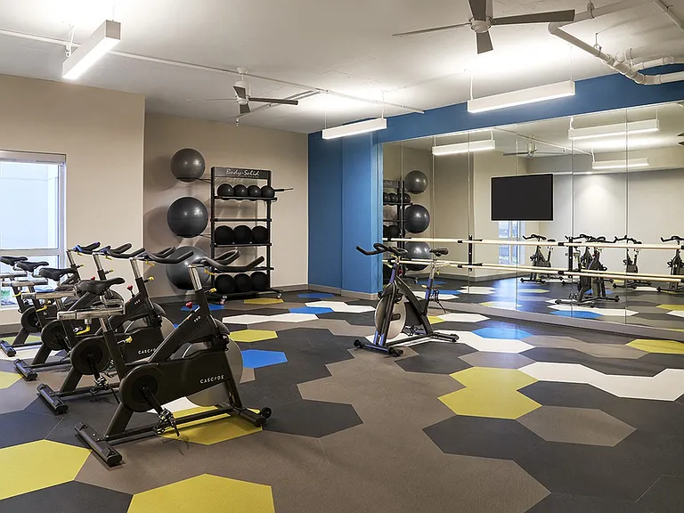 State-of-the-Art Fitness Center, Yoga, and Cycling Studio