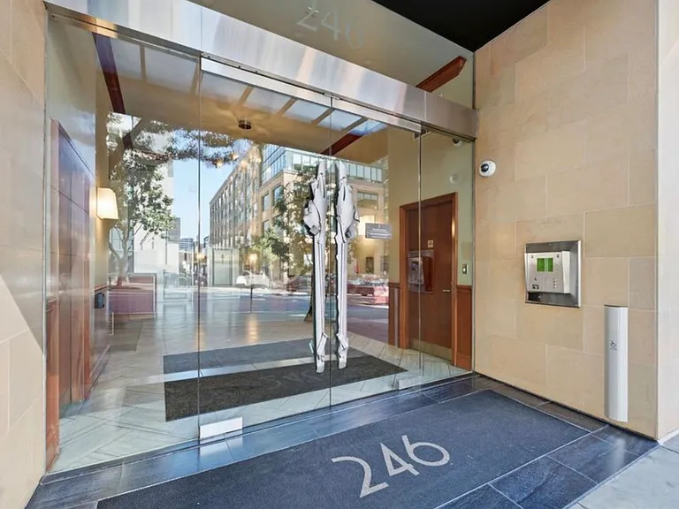 Secure building entrance at 246 2nd Street.
