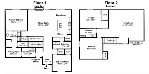 Floor plan Phyllis Towhome