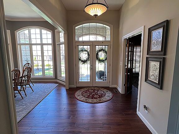 Double glass front doors