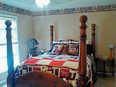 Master bedroom with bath