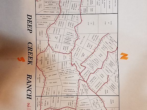 Plat Map. Lot 7 is orange