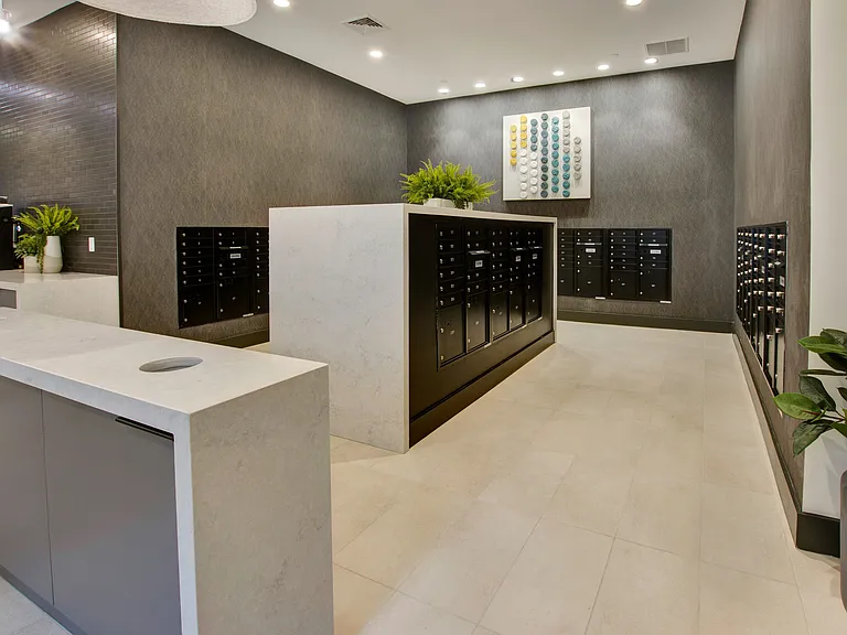 Luxe resident mail room.