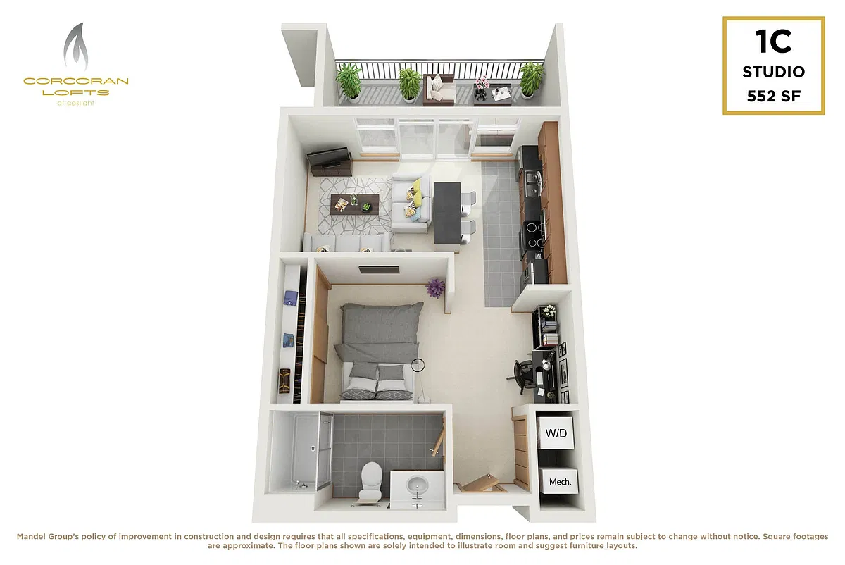 Floor plan 1C
