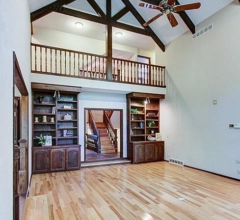 Magnificent wood detailing throughout this home.