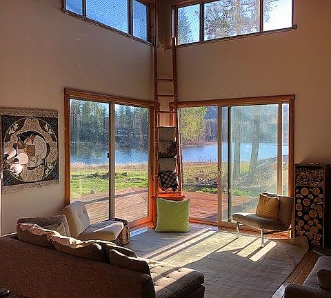 view onto the private lake