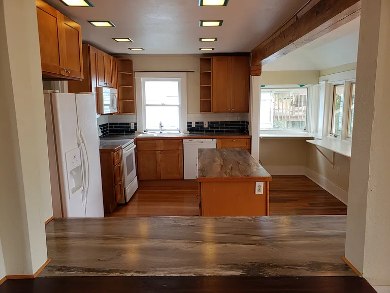 View of kitchen from pass thru