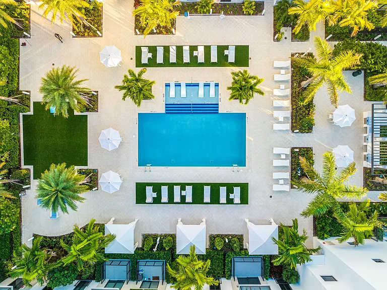Thoughtfully designed pool deck at the heart of Villa Laguna.