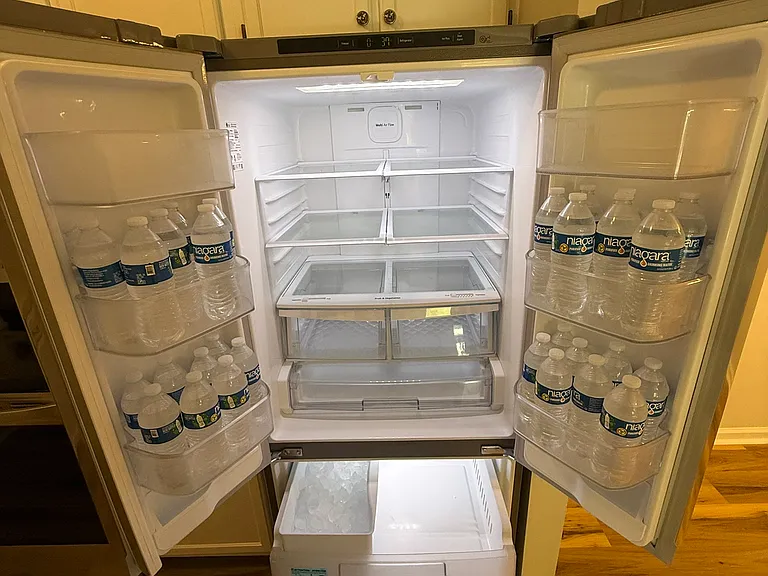 Brand new fridge with ice maker