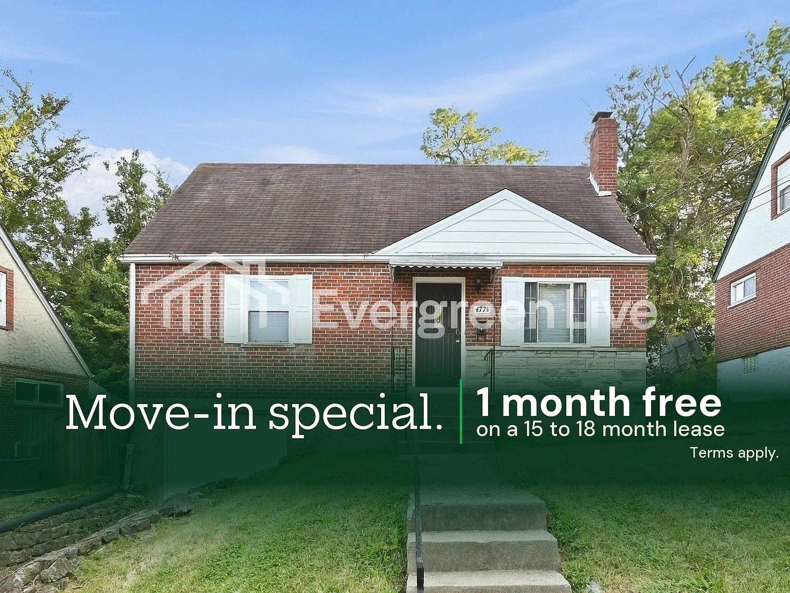 4 bed, 1.0 bath, 1221 sqft, $1,495 — Photo 1