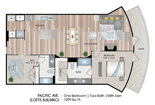 Floor plan Pacific Ave (Lofts Building)