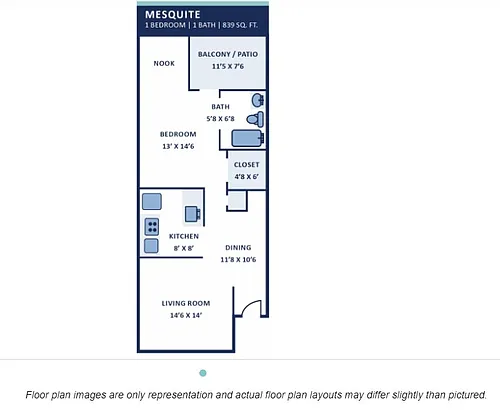 Floor plan 1X1