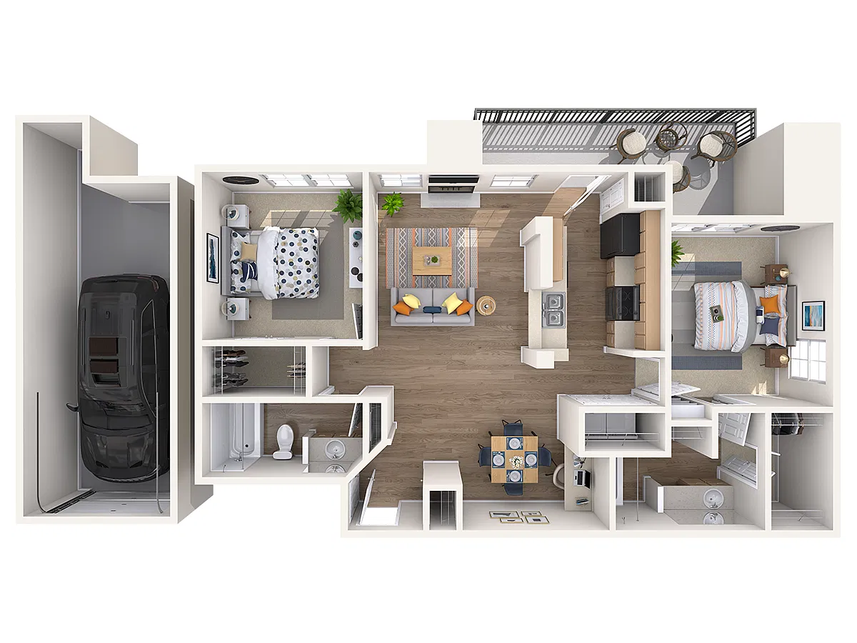 Floor plan B3 - Garage