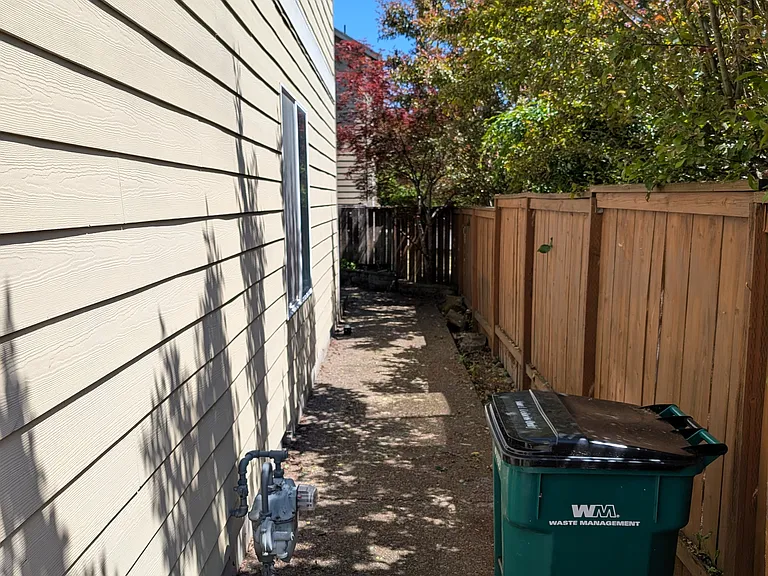 Side of house walkway