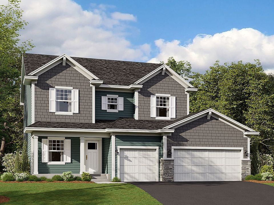 Taylor 3-Car Elevation A - Stone