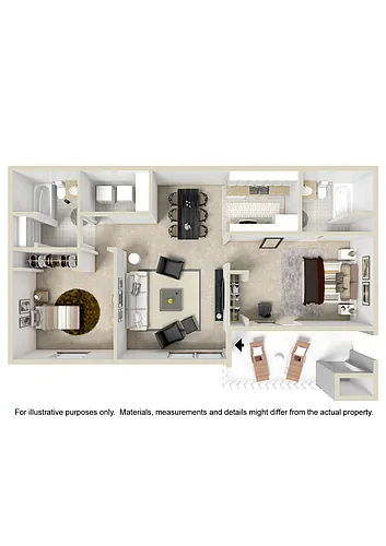 Floor plan 2 Bedroom
