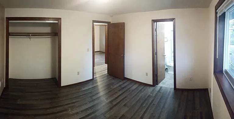 Master bedroom closet & bathroom