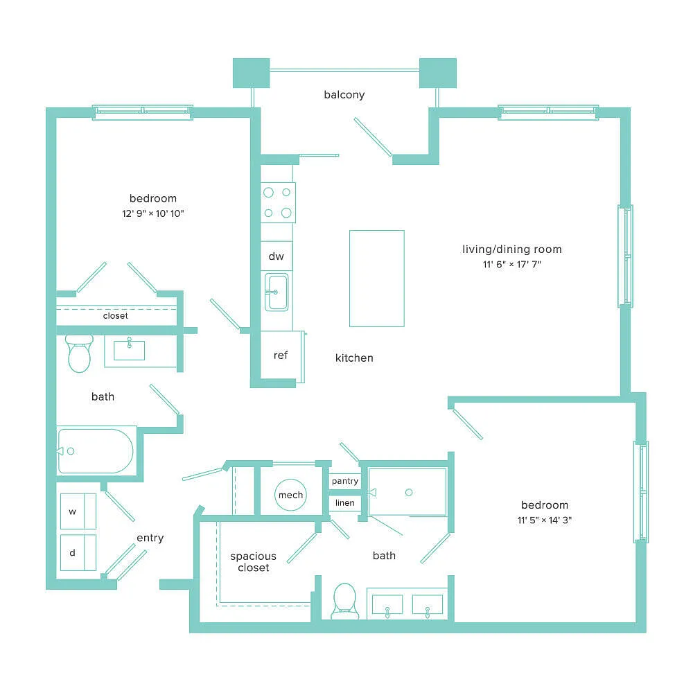 Floor plan B2 2/2