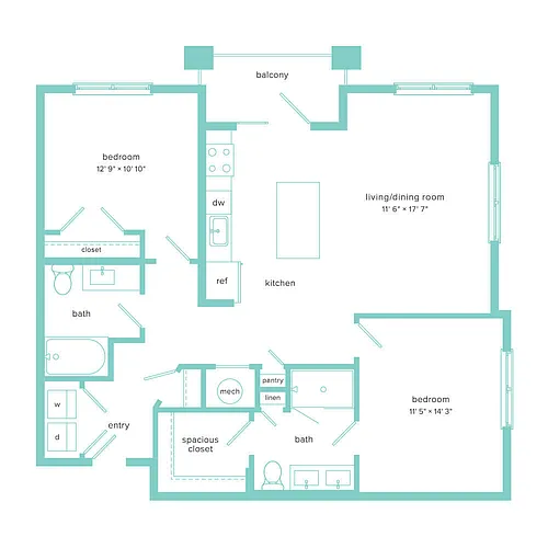 Floor plan B2 2/2