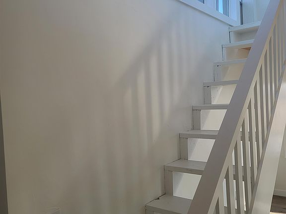 Stairs going to the upper deck